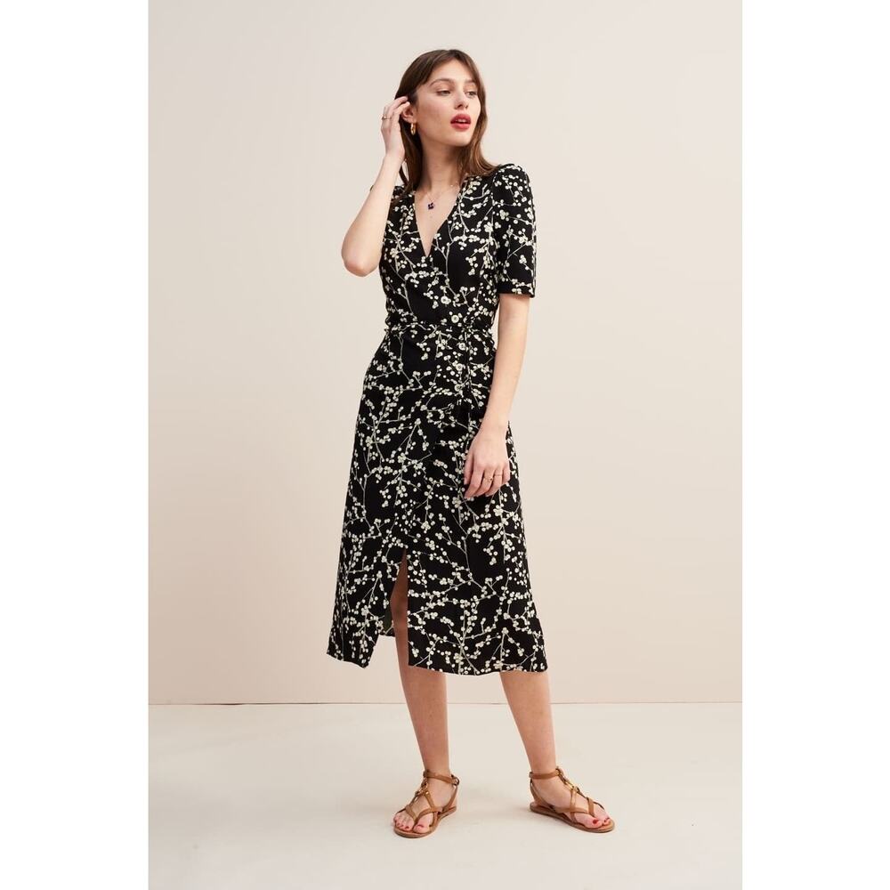 Rouje Gabin Dress - 36 - New with Tags - Black cream print